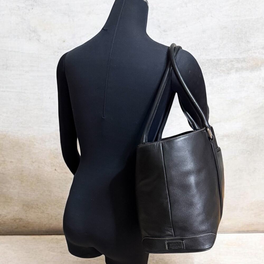 Vintage Coach 7515 Hamptons Leather Business Carryall Bag - Picture 8 of 11